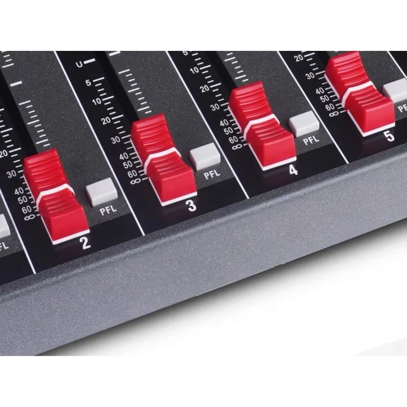 Series Audio Mixer 6 8 12 16 Channel Professional Stage Mixing Console With 48V Mic Power Supply