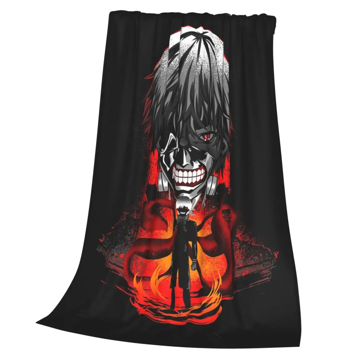 Tokyo Ghoul Anime Blanket Soft Warm Flannel Throw Blanket Bedspread for Bed Living room Picnic Travel Home Sofa