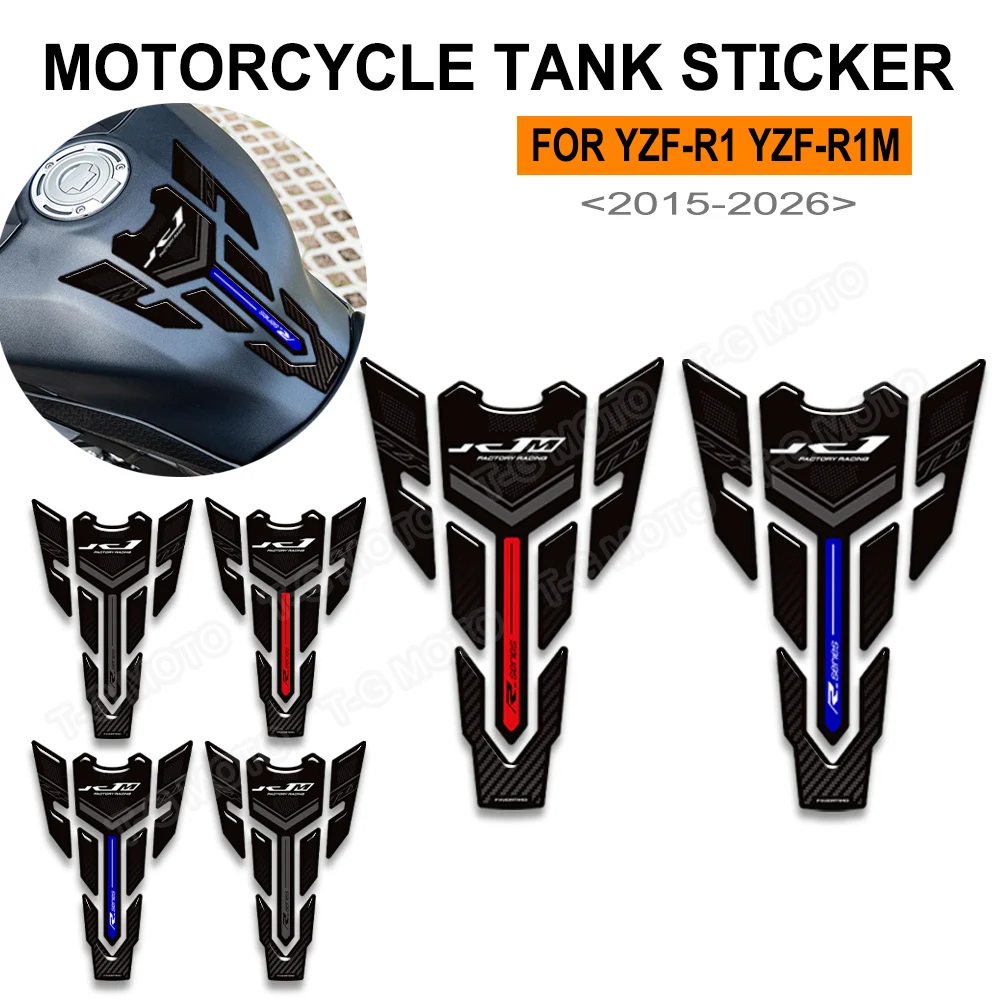 

YZFR1 Motorcycle 2015-2026 Tank Pad Fuel Oil Kit Knee Fairing Fender Stickers Decal For YZF-R1 YZF-R1M YZF R1 R1M Accessories ﻿