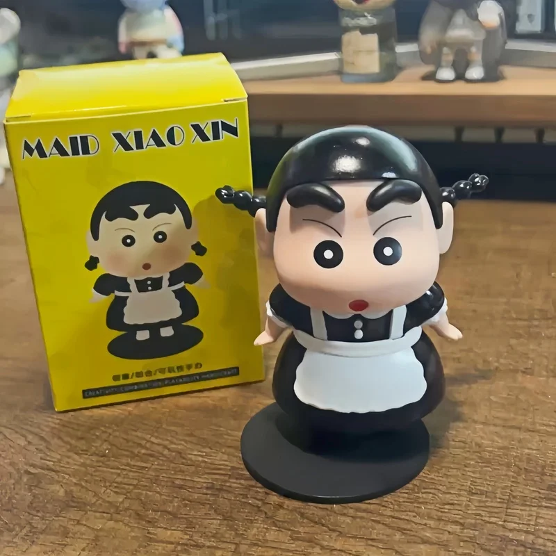 Anime Crayon Shin-Chan Action Figure Shin Chan Cos Hausmädchen Figuren Spielzeug Kawaii Puppe Sammlung Modell Ornamente Kinder Geschenk