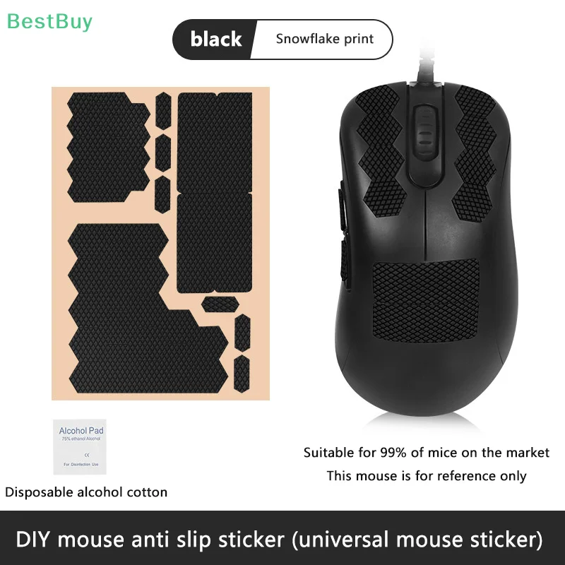 Non Slip Suck Sweat Mouse Grip Tape Skate Sticker Mice Anti-Slip Sticker For Universal Gaming Wireless Mouse For E-Sport Gamer