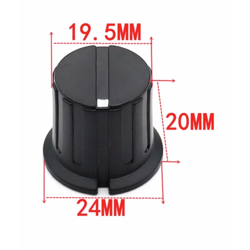 5 buah 24X20MM 6.4/6.35 Hote 3590S 7276 7286 potensiometer encoder Pot gitar listrik kenop potensiometer aksesoris gitar