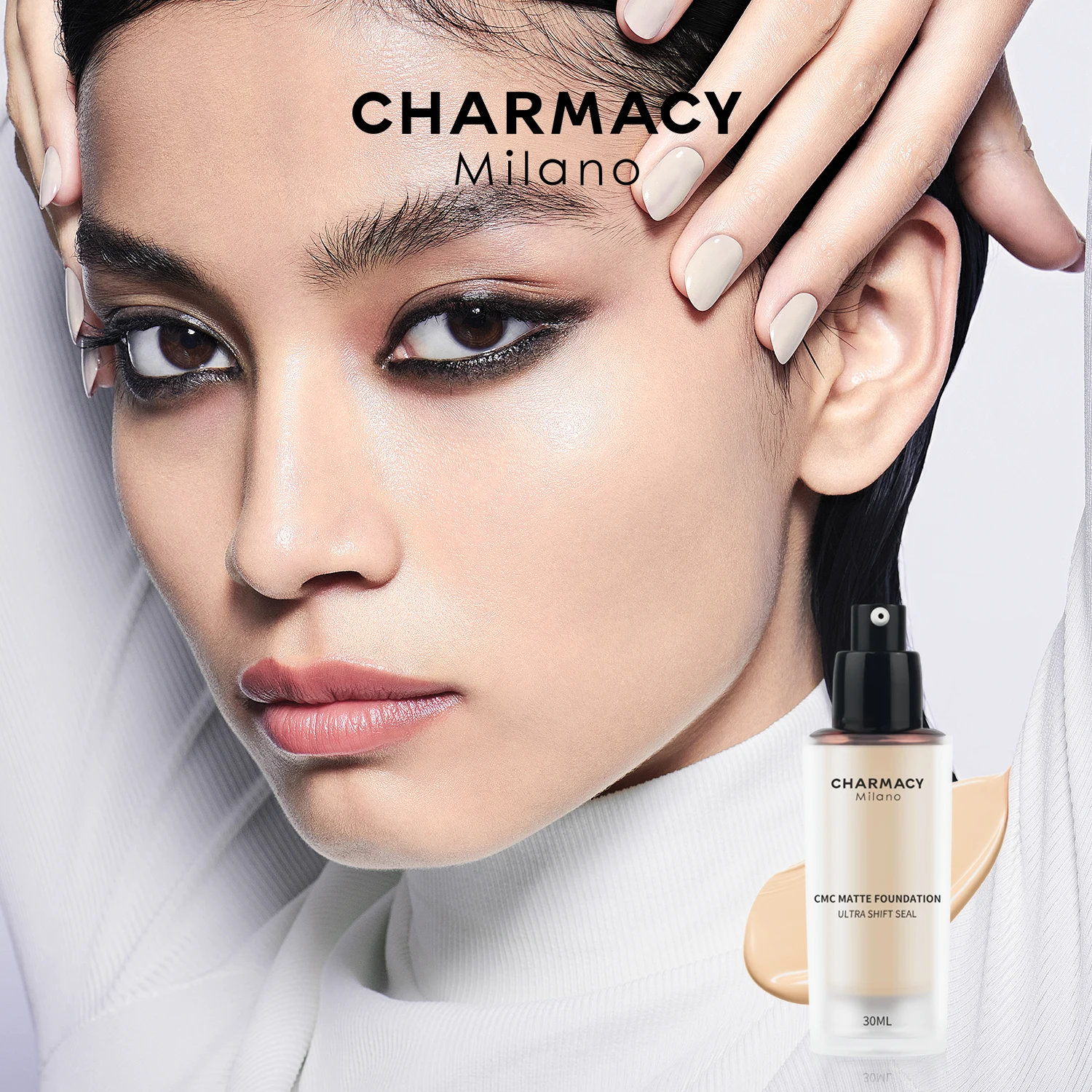 CHARMACY 30ml High Coverage Matte Foundation Cream Professional Face Makeup Base for Women cosmetics