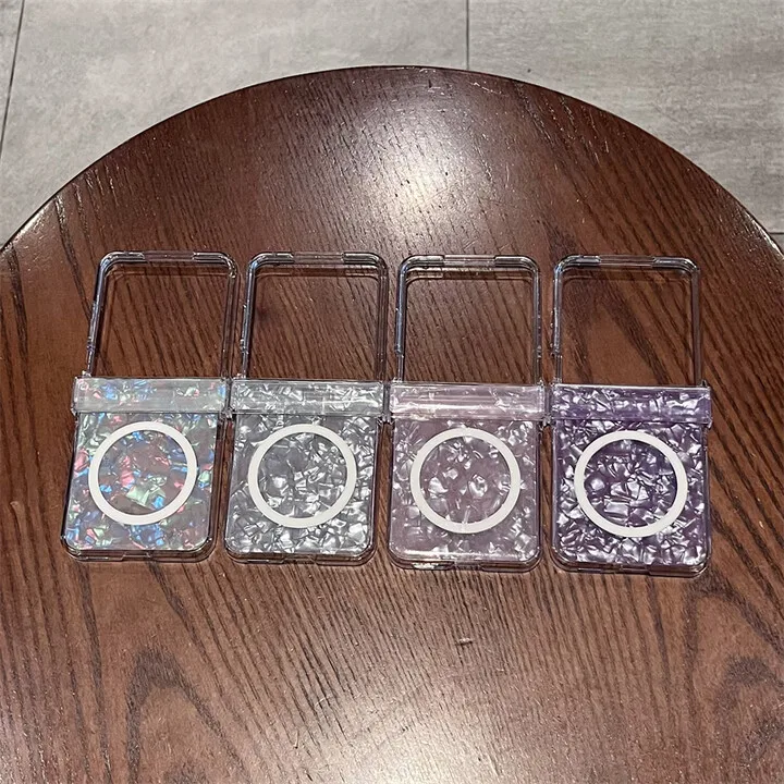 

Чехол для телефона Xiaomi Mix Flip2, ультратонкий чехол MIX Flip, новый магнитный чехол с прозрачным шарниром, складной защитный чехол для экрана