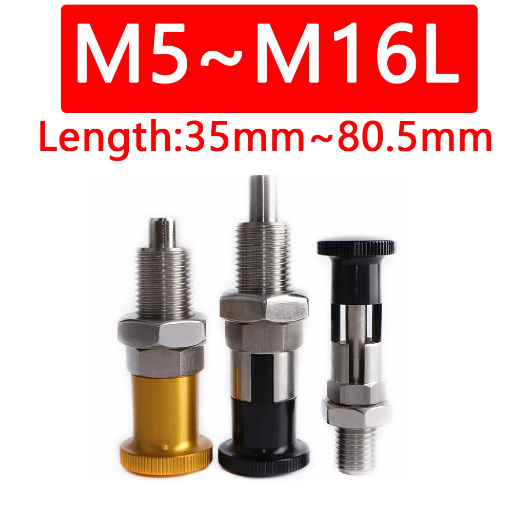 

High Quality YK210 Carbon Steel Stainless Steel Flat Head Knob Plunger Self Lock Reset Spring Pin Fine Tooth Screw Indexing Pin
