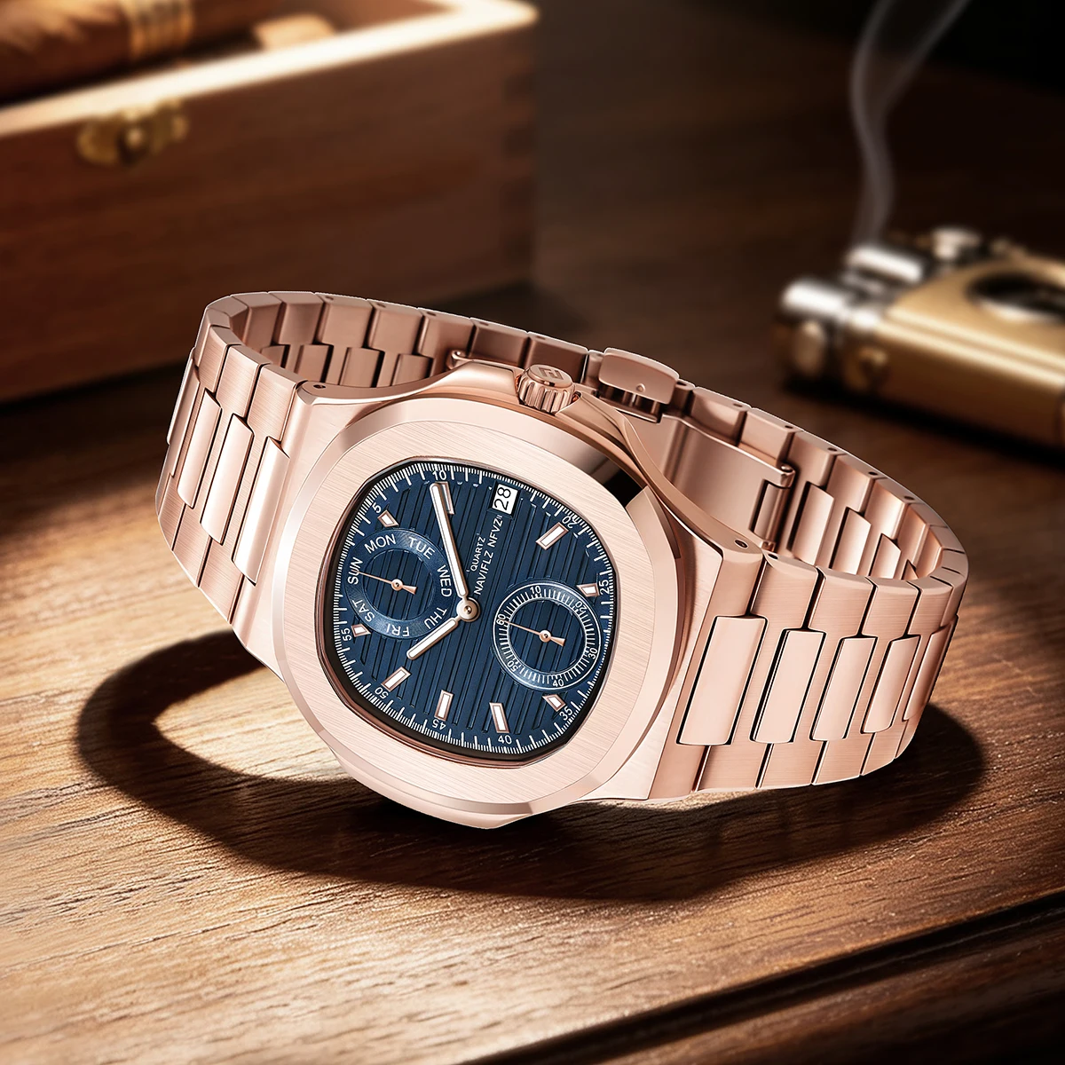 New 40MM NAVIFLZ NFVZ 5990 Ser - Luxury Watch Grade ulasan dan harga