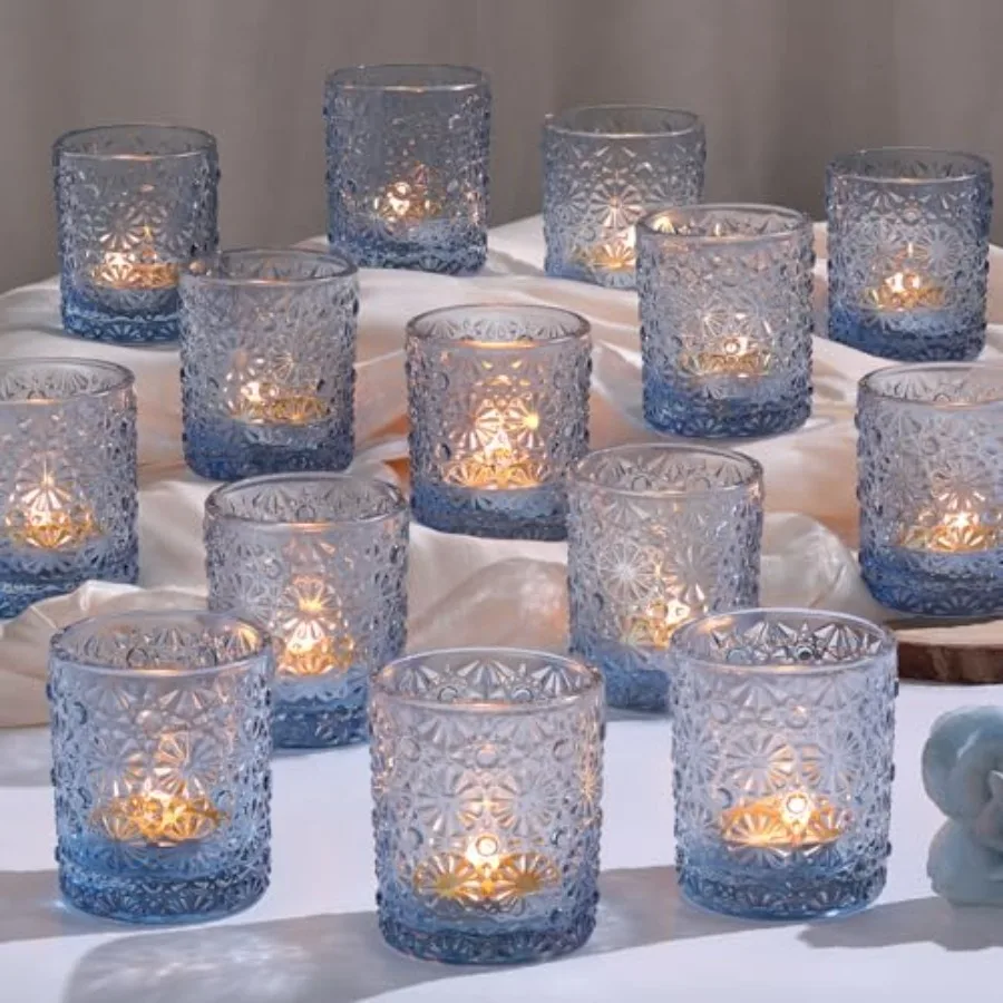 

Votive Candle Holder Set of 36, Flower Tea Lights Candles Holders for Wedding Table Centerpieces, Birthday Parties, Home Decor,