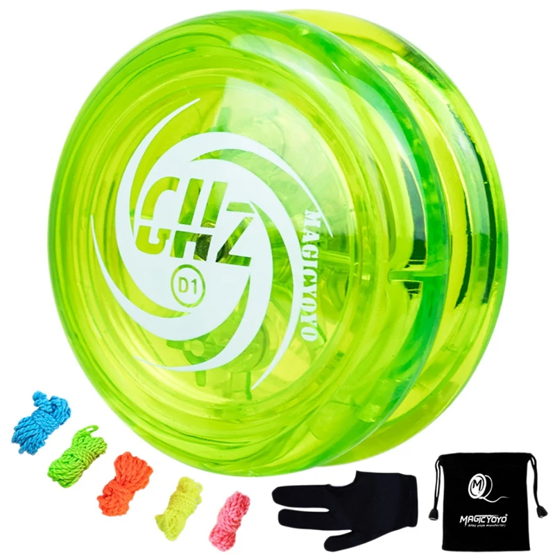 MAGICYOYO Responsive Yoyo D1 GHZ, Professional Looping Yoyos For Kids Beginner With Yoyo Strings+Gloves+Yoyo Bags