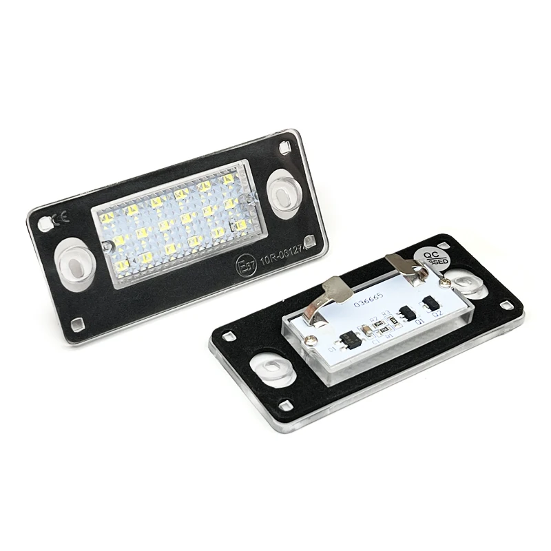 2Pcs For Audi A3 S3 8L A4 B5 RS4 Avant White LED Number License Plate Light Rerplace OEM 8D9943021G
