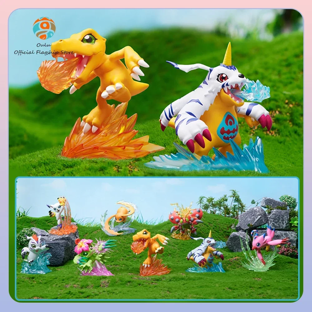 Digimon Adventure Anime Figure Kawaii Tailmon Agumon Action Figure grande avventura abilità pratica ornamento regalo per giocattoli per bambini