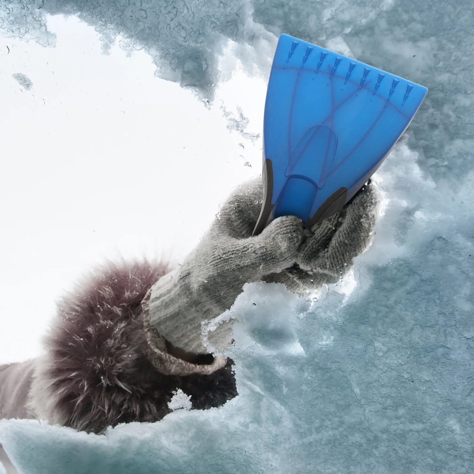 

2pcs Mini Snow Shovel Plastic Snow Removal Tool Ice Scraper For Car Emergency Winter Camping Driveway Beach Utility Shovel