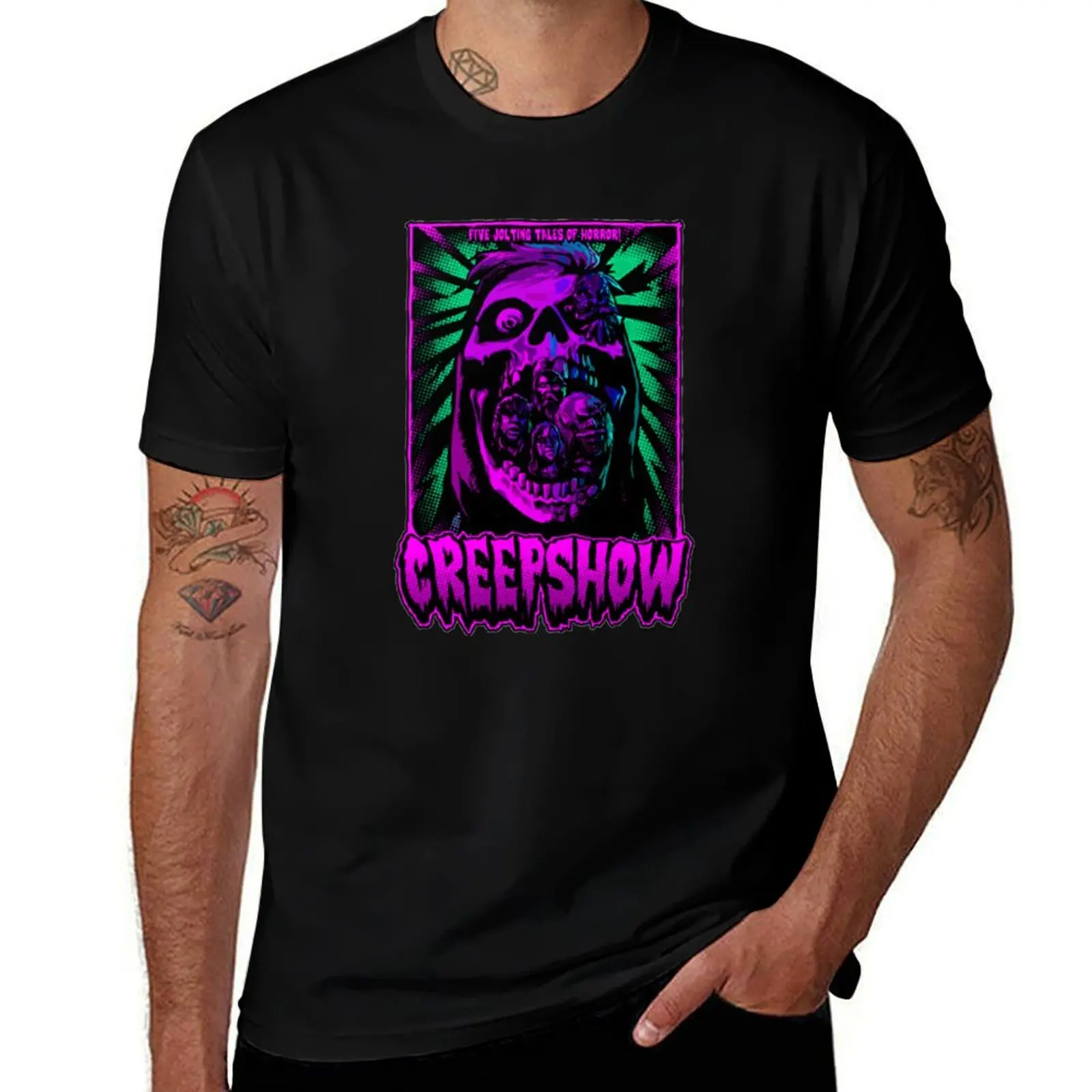Creepshow Five Jolting Tales Of Horror T-Shirt Lightweight Hiking T-Shirt