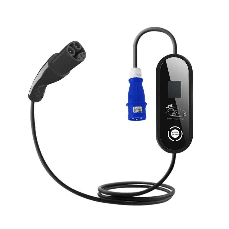 

EV Charger 7KW Level 2 NACS 32A Adjustable Home Charging Station IP55 CE Certified for Electric Vehicles with Carry Bag