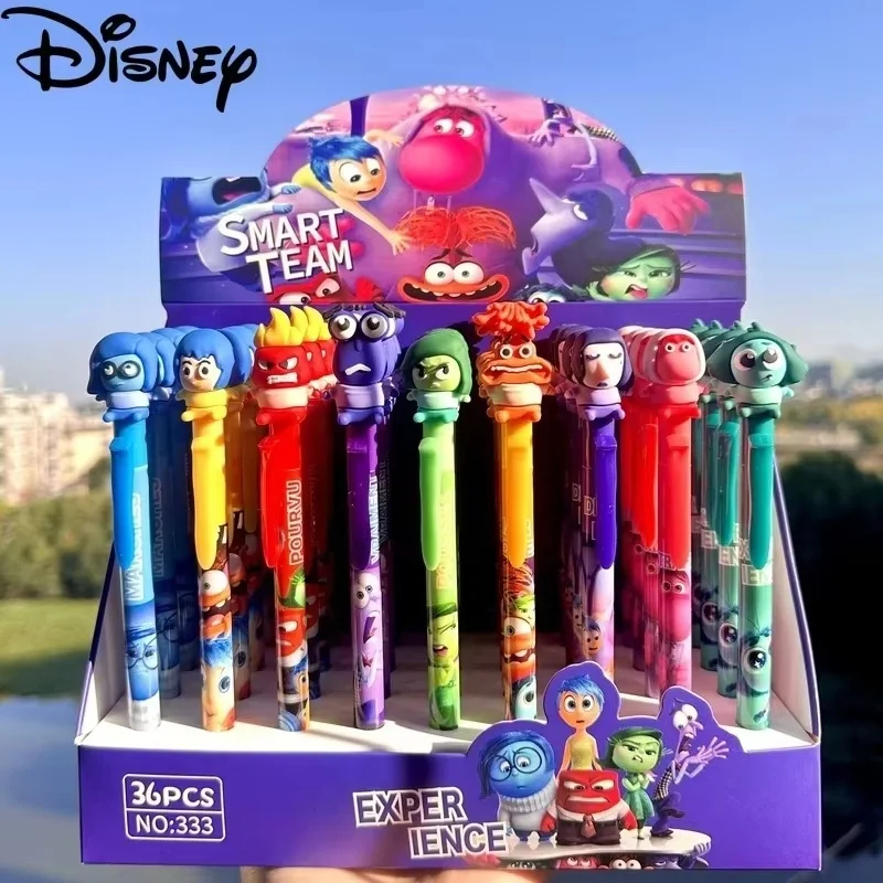 9/36 قطعة ديزني الكرتون داخل خارج دمية هلام القلم أنيمي 0.5 قابل للمسح الأزرق تسجيل الصحافة القلم لوازم الطلاب القرطاسية هدية بالجملة #2