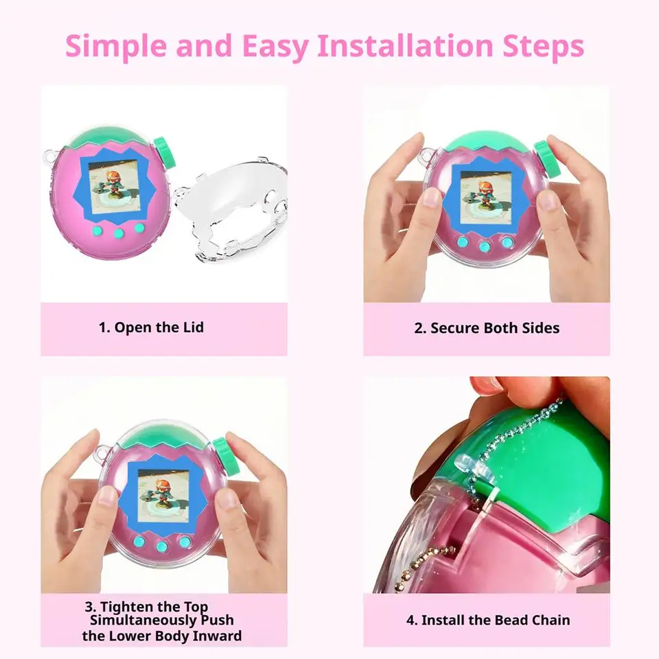 Funda De Policarbonato Para Tamagotchi Paradise – Protección Completa Anti-golpes Y Antiarañazos – Colores Pastel Suaves