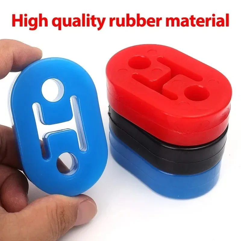 Gancio di scarico a 2 fori Supporto in gomma di lunghezza estesa per auto camion SUV Silenziatore Kit anti-shock Accessori per gancio per tubo di scarico automatico