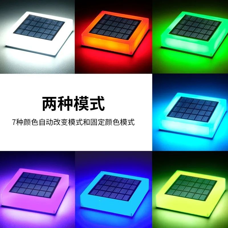 جديد تعمل بالطاقة الشمسية LED مربع سياج ضوء أبيض دافئ مصباح الإضاءة في الهواء الطلق التحكم آخر غطاء الألومنيوم عمود مقاوم للماء