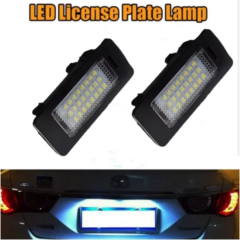 

2 шт. белая светодиодная лампа освещения номерного знака для BMW 1 3 5 серии E39 E60 Seda E61 Touring X-series E70 X5 без ошибок автомобильные аксессуары
