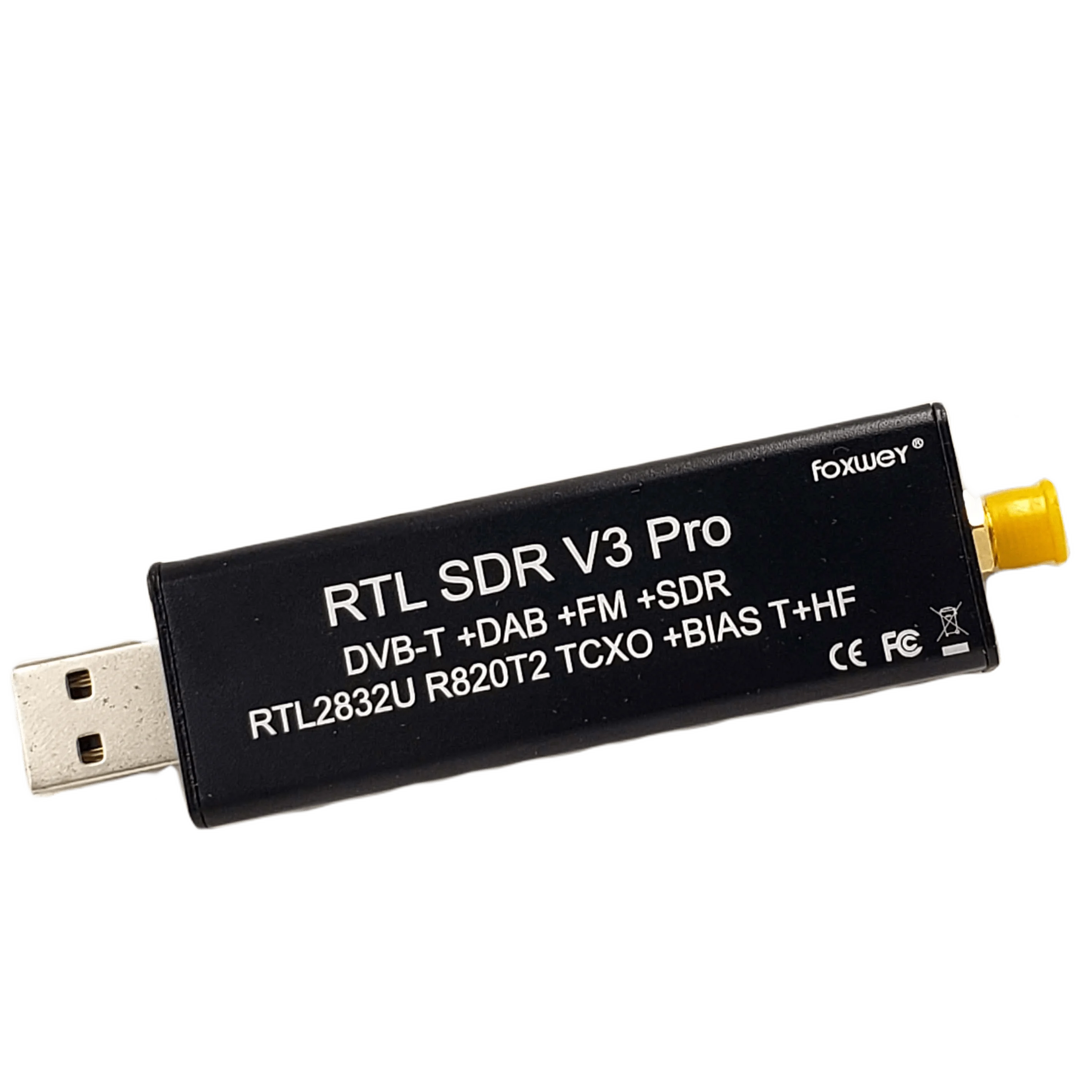 Cheap RTL SDR radio dongle with SDR Chip Realtek RTL2832u R820t2 best antenna easy SDR install FOXWEY