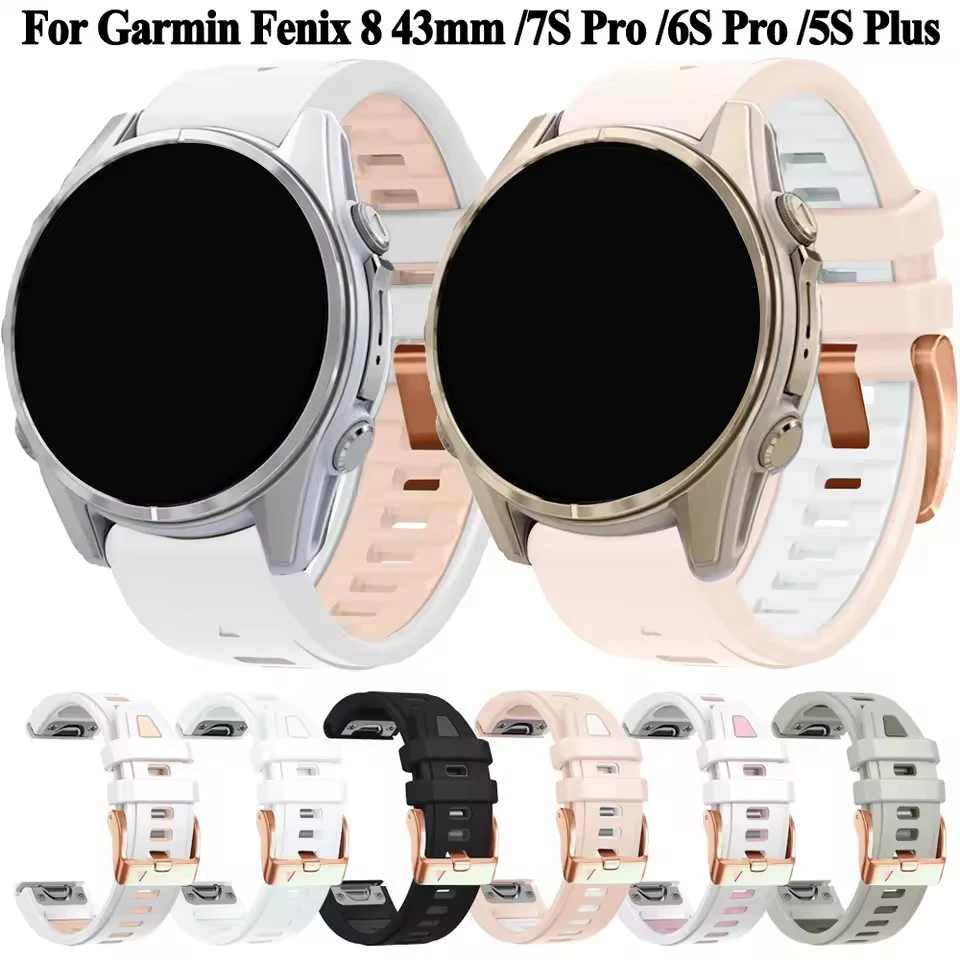 Für Garmin Fenix 8S 7S 6S Pro 5S Plus Armband Armband Frau Quickfit 20mm Wirstband Für Epix Pro Gen 2 42mm Uhr Band