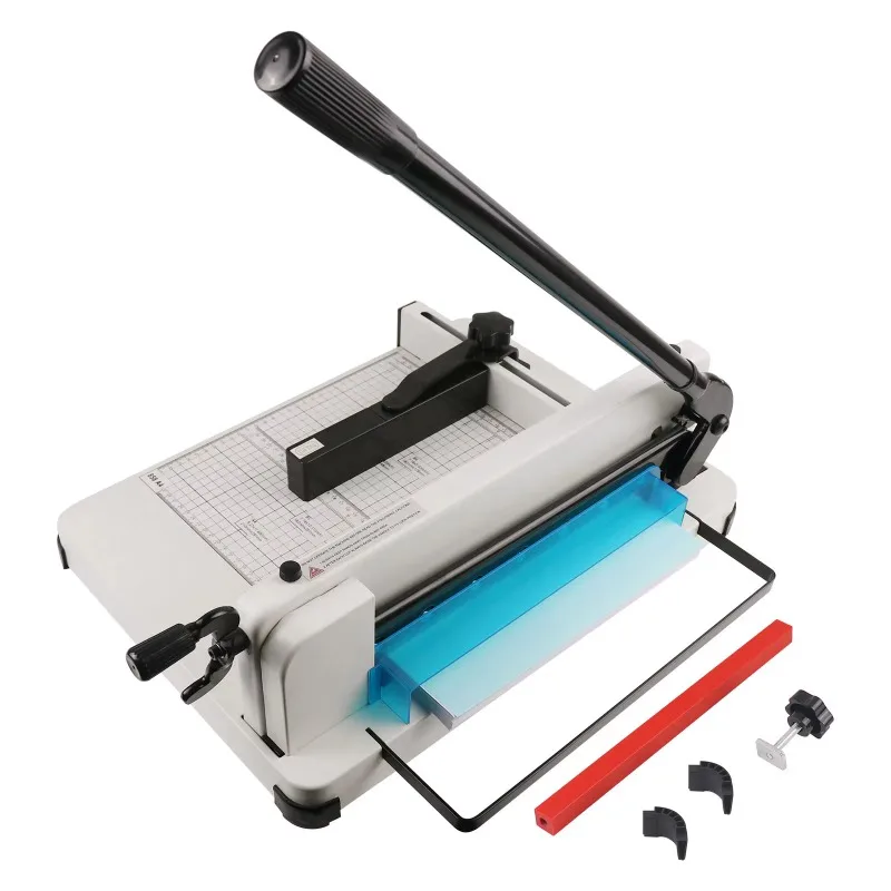 858 Manual Desktop Heavy Duty Paper Cutter Thick Layer Guillotine  A4 Paper Trimmer