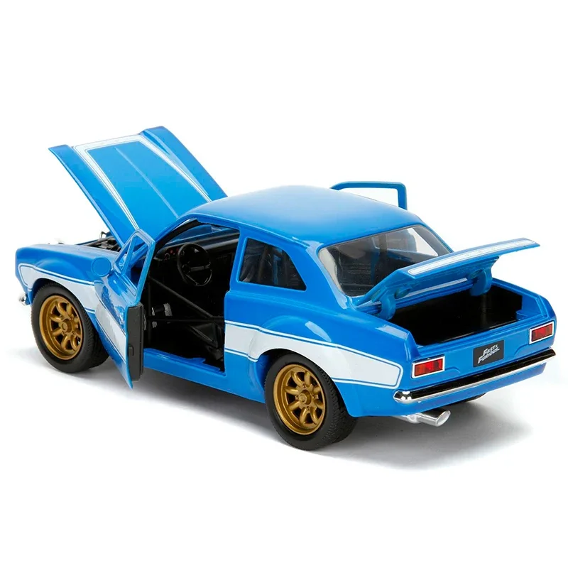 

JADA 1:24 Fast & Furious Brian's Escort 1970 Alloy Car Diecasts & Toy Vehicles Car Model Miniature Scale Model Car For Children