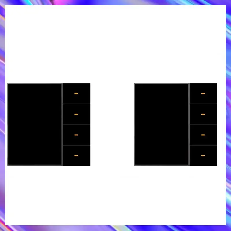 

A24U 2X Tuya Zigbee 3.5 Inch Smart Wall Switch Touch Screen 4 Groups Switch 8-Way Scene Radar Sensor Dimming Switch A