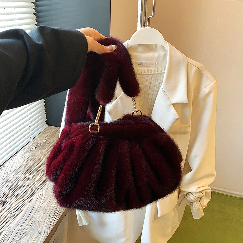 Thumbnail 2 - #95 Faux Fur Shoulder Bags Deals & Discounts