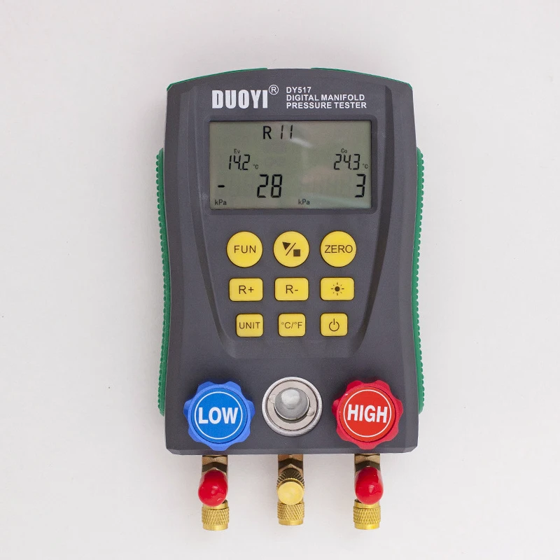 

Digital DY517 Refrigeration pressure Gauge air conditioning temperature detector multi-function vacuum test tool Bluetooth