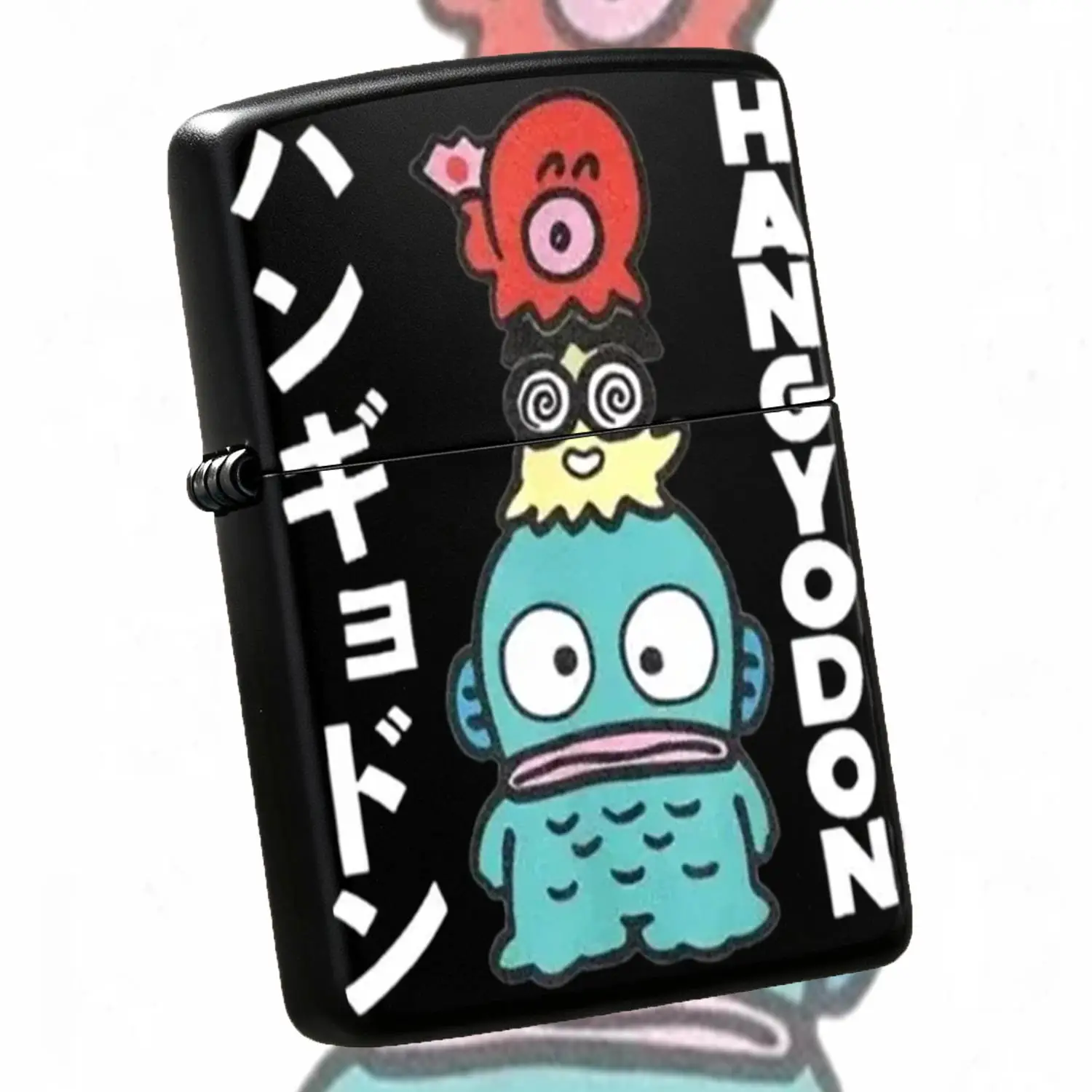 Cute Character Stacked Lighter, Adorable Hangyodon With Playful Little Friends, Compact Portable For Daily Use, Camping Candle Lighting, Ideal Creative Gift For Anime Fans And Friends, Lovely Collectible Souvenir For An A Humorous And Inter