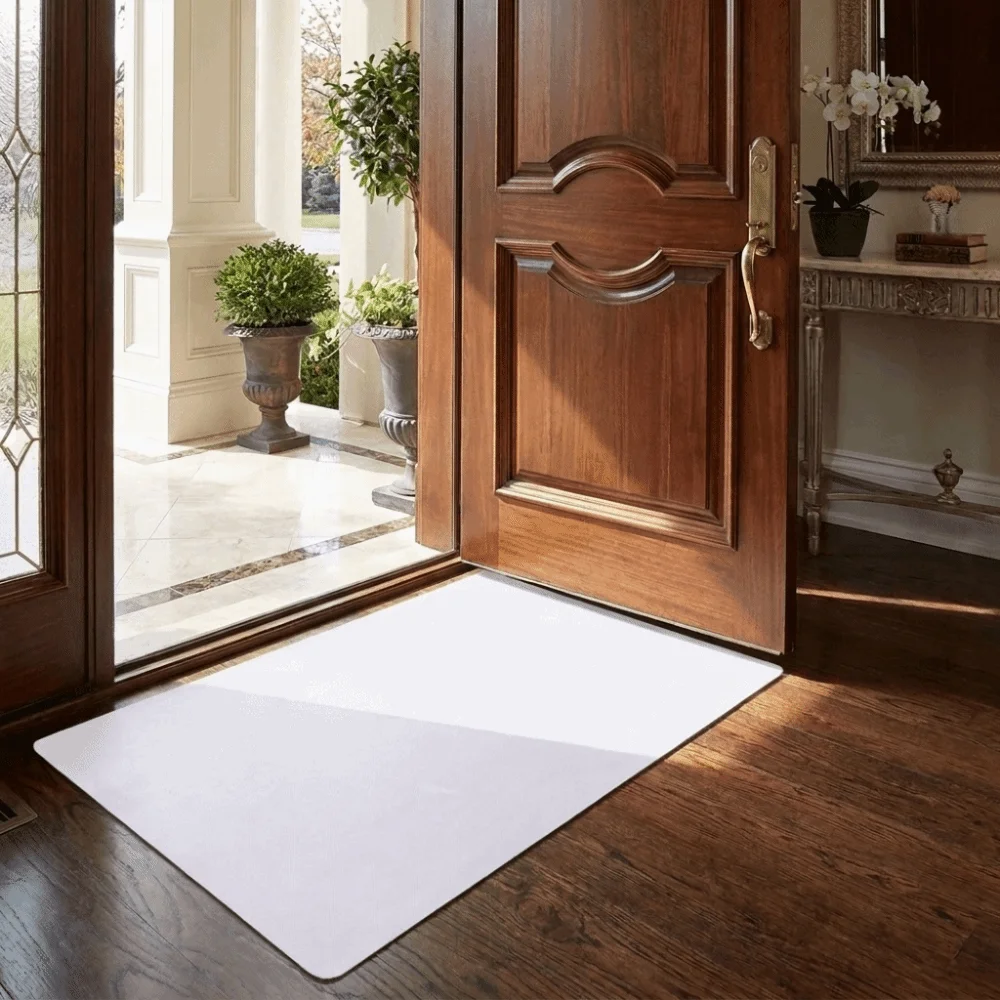 Non Slip Halloween Color Changing Floor Mat Funny Water Absorbent Color Changing Blood Footprints Door Mat Color Changing