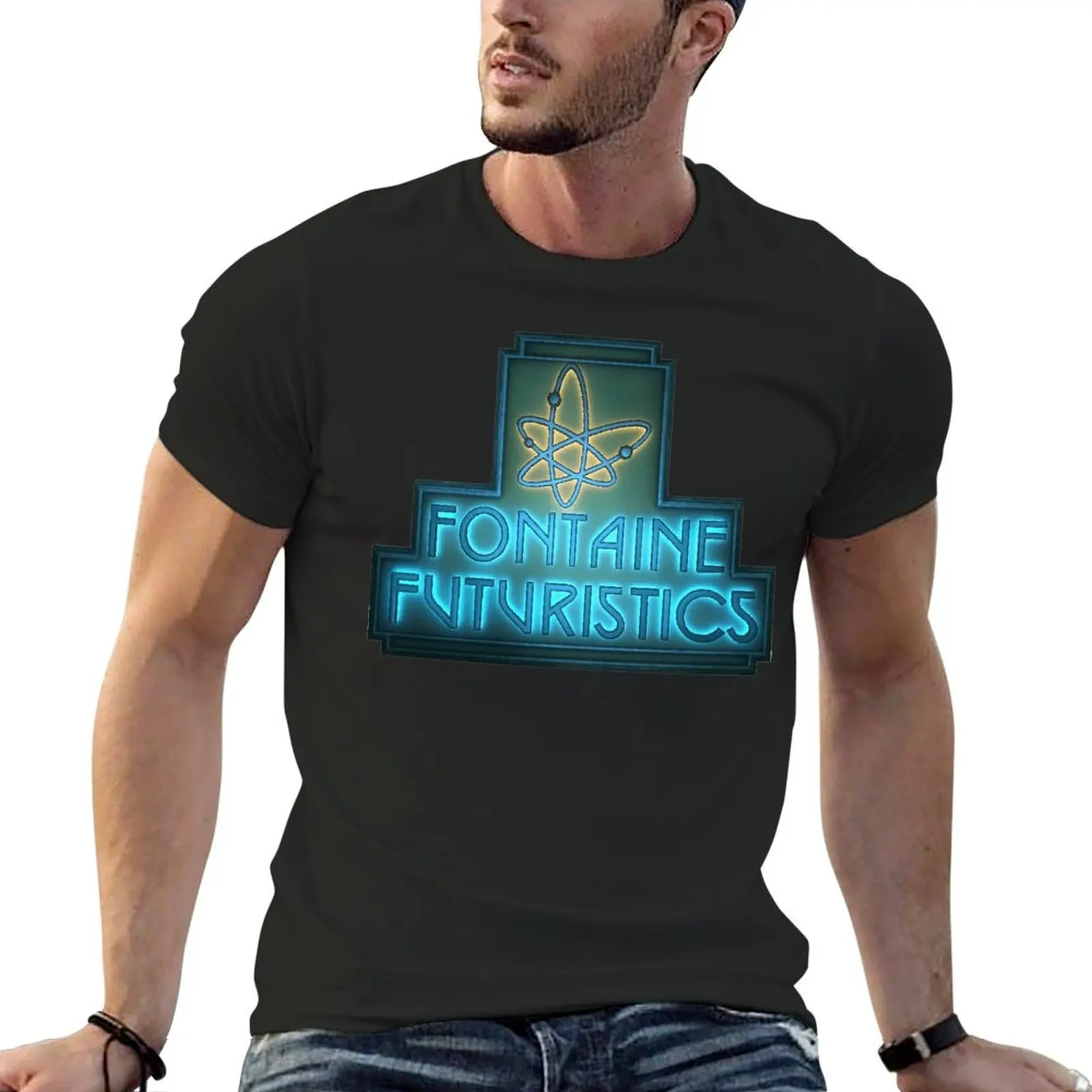 Bioshock Frank Fontaine Futuristics Rapture T-shirt Fresh Motion  Funny Novelty Top Tee Creative Aactivity Competition Eur Size