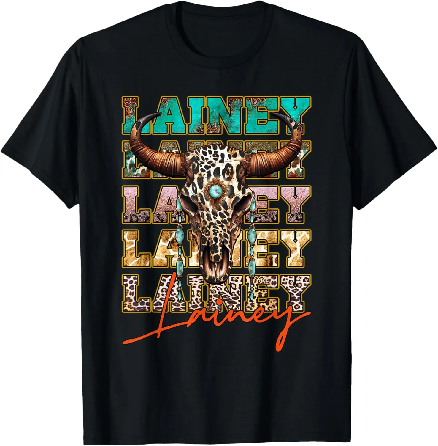 Lainey Longhorn Southern Western 90s Style T-Shirt