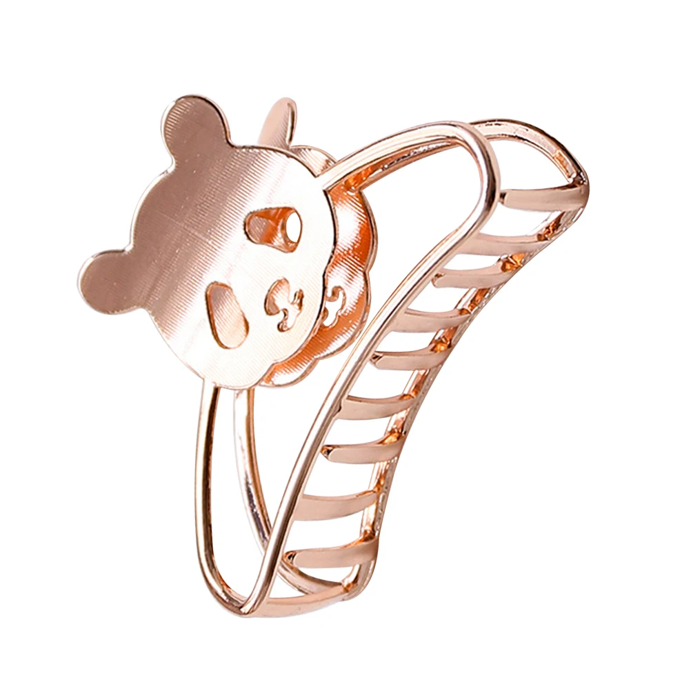 

Hair Clips Barrettes for Women Claw Panda High Quality Jaw Accessories Golden Cute