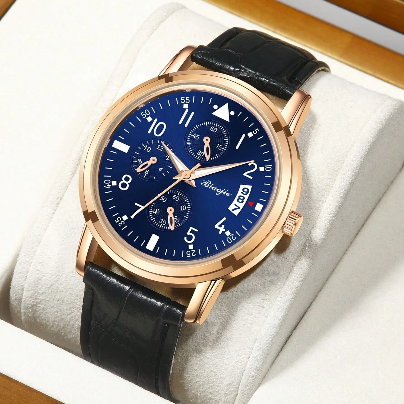 Men's Watch, Quartz Watch, Fashion Casual Watch, Elegant Leather Strap, Round Dial