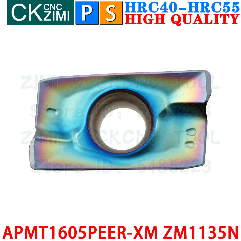 APMT1605PEER-XM ZM1135N APMT 1605 PEER XM ZM1135N Inserto in metallo duro Fresatura di spallamenti Utensili per inserti APMT 1605PEER APMT 1605 APMT1605 BAP400R 400R Tornio CNC indexabile Utensile da taglio