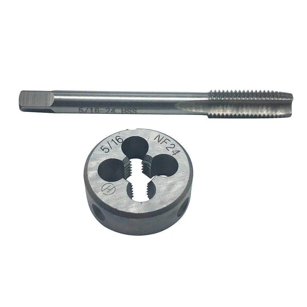 5/16“-24 Machine Thread Tap And 5/16“-24 NF Round Thread Die Right Hand