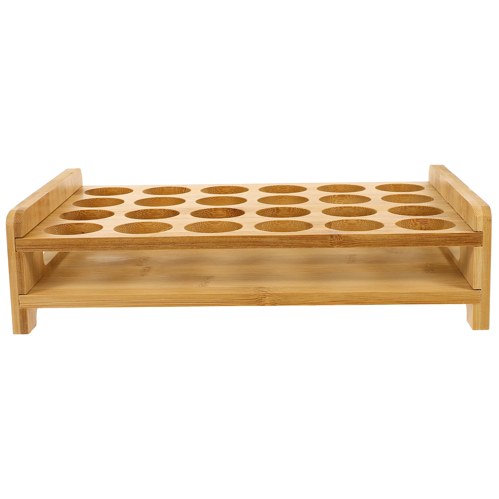 

Glass Rack Men Lid Racks Whiskey Glasses Organizer Shot Holder Server Wooden