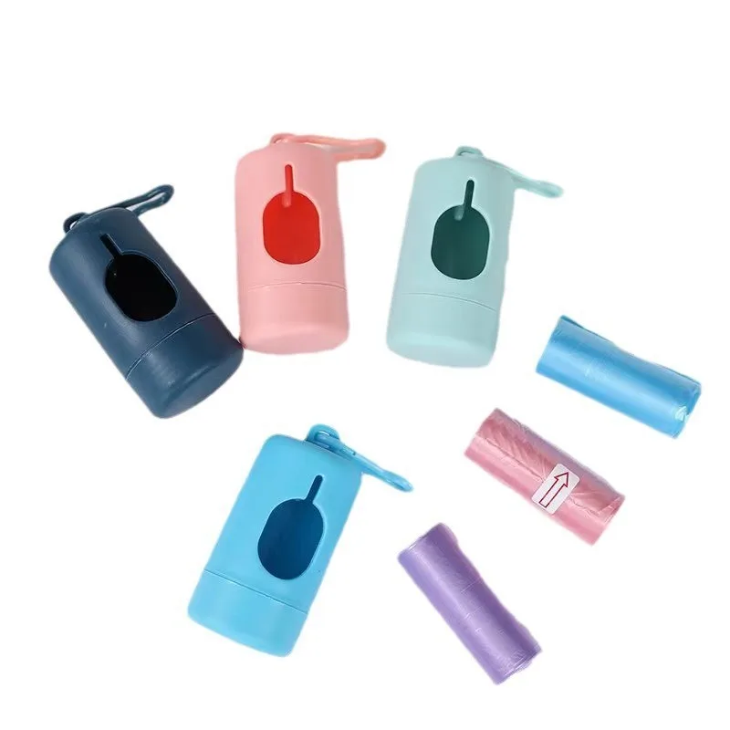 New Personality Design Poop Bag Dispenser Pet Dog Waste Bag Holder Plastic Garbage Dispenser Carrier Case Disposal Dog Supplies