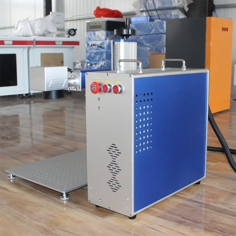 

New Fiber Laser Engraver Small Leaf Design Ultraviolet Marking Stainless Steel Metal Nameplates BMP 3D AI/PLT EZCAD GALVO Water