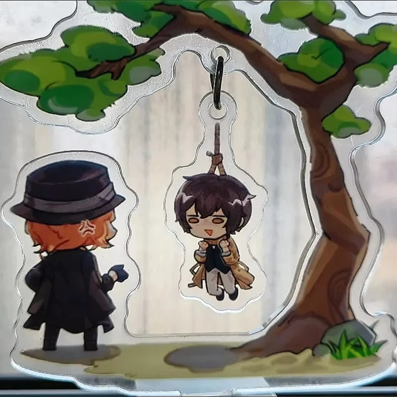 Anime BSD Acryl Stand Re-creatie Fan Werkt Hangen Zelf Dazai Osamu Standbeeld Nakahara Chuuya Pop Collectie Speelgoed Jongens