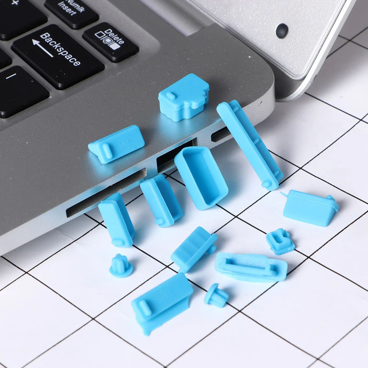 

13 шт. USB-пылезащитная заглушка для ноутбука, силиконовая защита для порта, влагостойкий чехол, мягкий, прочный, несколько цветов, плотная посадка