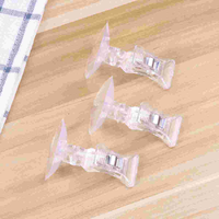 3 Pcs Fish Tank Suction Cup Clip Aquarium Accessories Seaweed Betta Tool Mini Feeding
