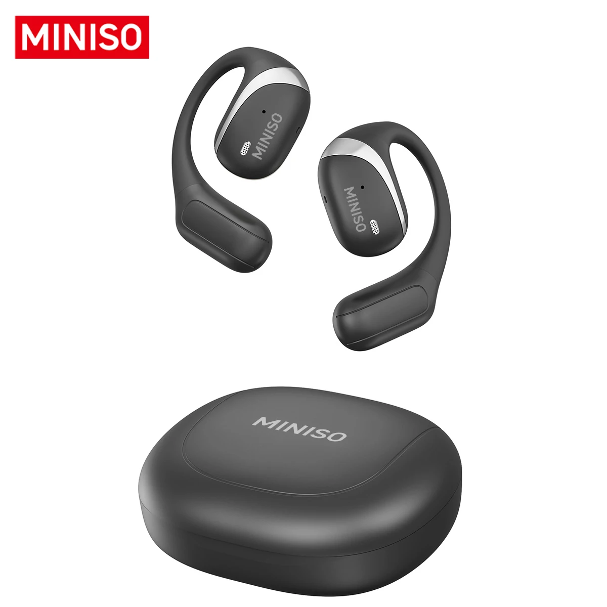 MINISO X62 True Wireless Open Ear Earbuds Bluetooth 5.4 Earbuds Sport Earphone,Touch Control HiFi Stereo Sound,Super Long Endur