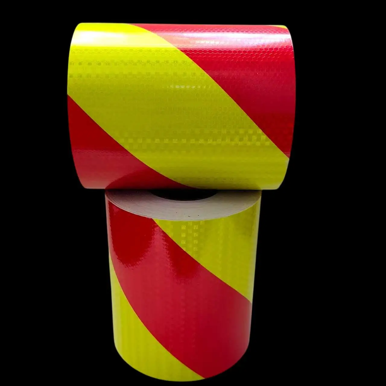 Fitas reflexivas de sarja de 8 polegadas * 16 pés esquerda direita à prova d'água autoadesiva de alta visibilidade adesivo refletor de aviso de segurança para caminhão