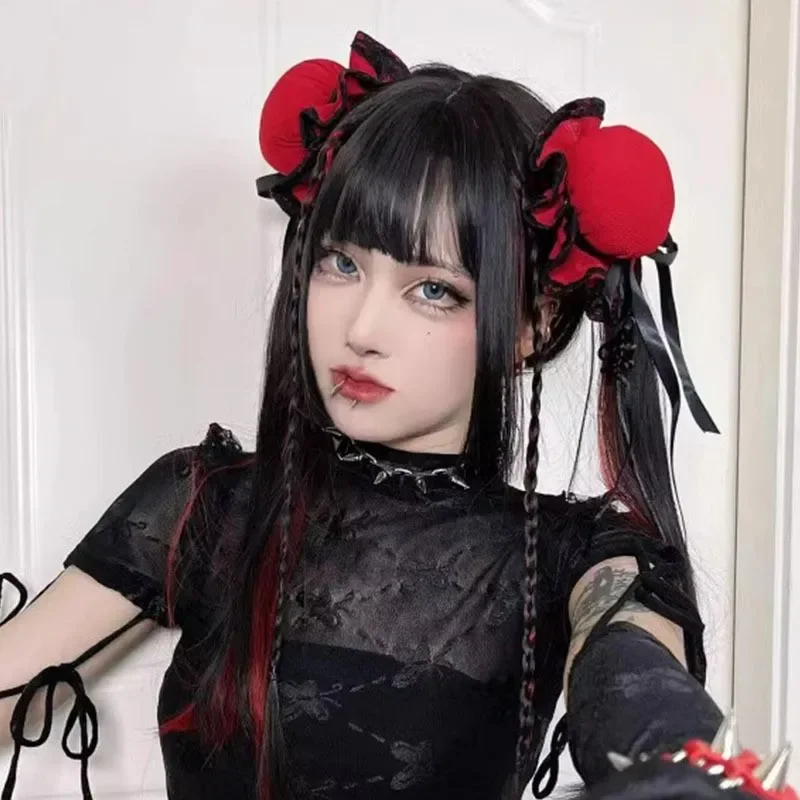 Costume chinois de femme de chambre Lolita, tenue de femme de chambre, tablier sexy, uniforme de robe, jeu de fille, Cheongsam Cosplay, 3 pièces