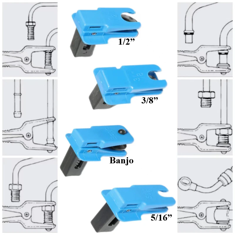 

1 комплект тормозного масляного зажима, инструмент для заглушки трубы для предотвращения пролива автомобильного масла, топливный шланг, тормозные магистрали A/C, стопоры, инструменты для заглушек, банджо