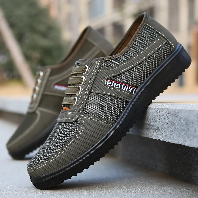 Men's cloth shoes, middle-aged and elderly men's work shoes, casual men's shoes, walking shoes