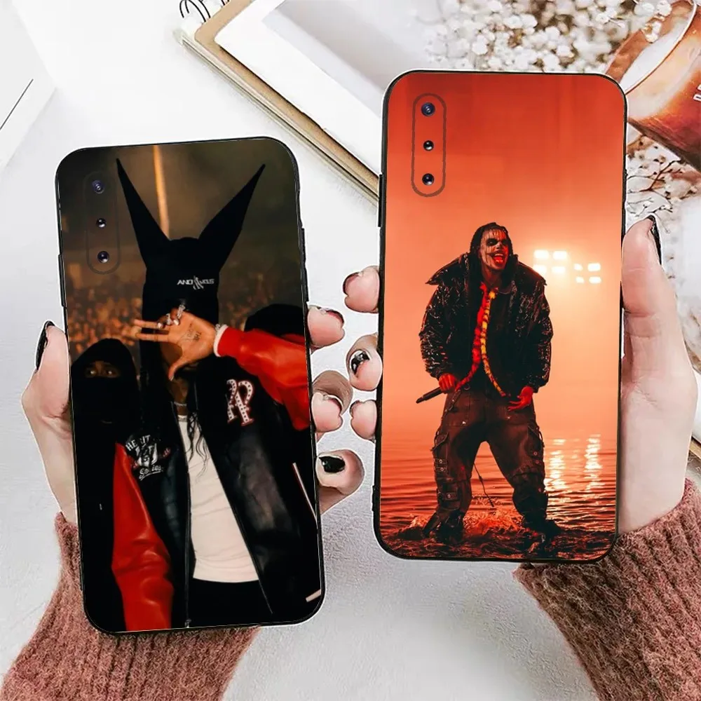 Rapper Playboi Carti YVL Handy hülle für Samsung Galaxy A13,A21s,A22,A31,A32,A52,A53,A71,A80,A91 Soft Black Phone Cover
