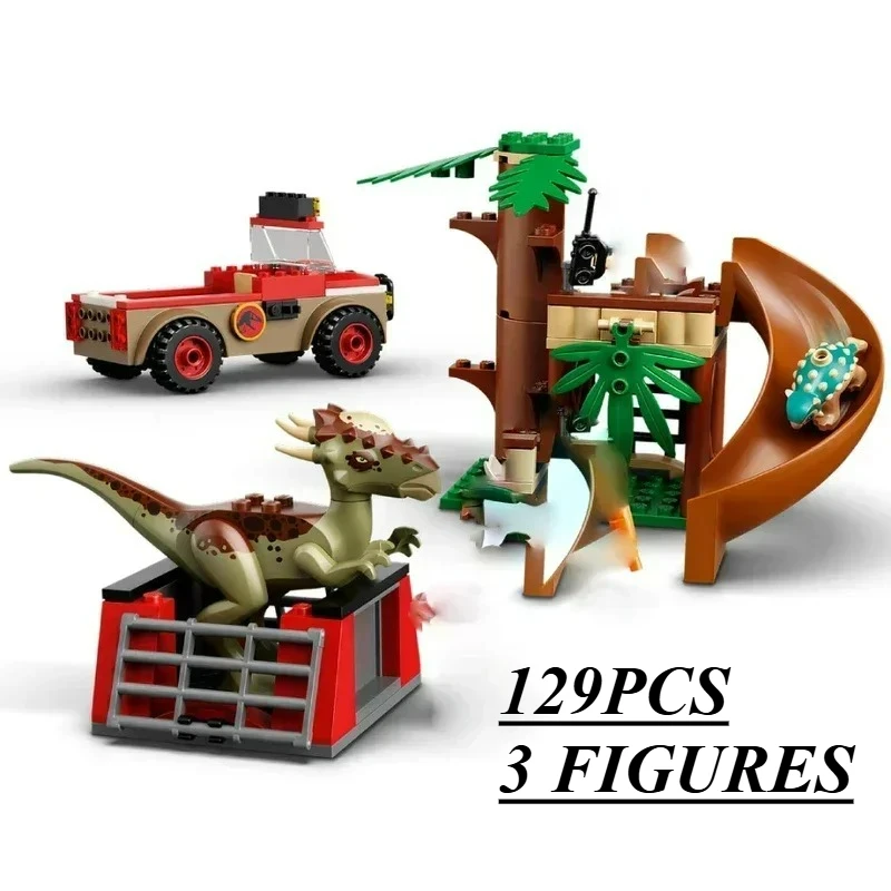 

Серия динозавров Stygimoloch Escape, строительные блоки, кирпичи MOC T. rex, комплект тираннозавра, модель мирового парка, игрушки, набор «сделай сам», подарки для детей